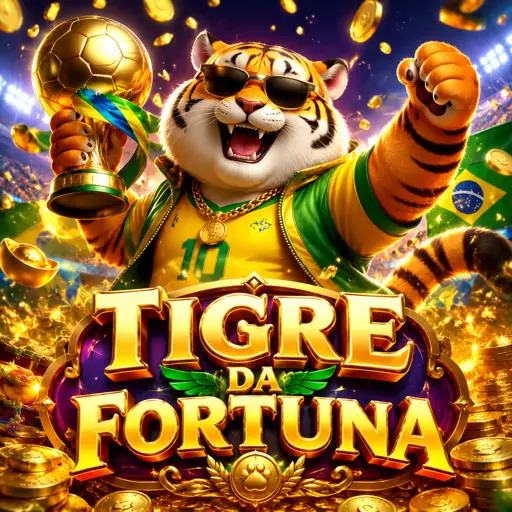 captura de tela do Fortune Tiger em jogo, com a grade 3x3 e o tigre dourado